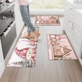 thumbnail image 6 of CCTFS Perfect Christmas Kitchen Mat Rug Set - 3 Pcs Perfect for Kitchen Counter, 16''*24''/20''*32''/47''*18'', Functional for Decoration, 6 of 10