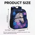 thumbnail image 7 of Uorisanigo Rose Horse Kids Children School Backpack for Boys 6-9, Small Mini Daypack with Front Zipper, Breathable Lightweight Schoolbag for Camping, 7 of 7