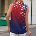 thumbnail image 5 of 4Th Of July Outfits for Women 250th Anniversary USA T-Shirt Womens Sleeveless Shirts Printed Golf Polo Shirts, 5 of 5