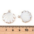 thumbnail image 3 of 50pcs Electroplate Freshwater Shell Pendants with Iron Findings Shell Golden Seashell color 20~23x18~20x2.5mm Hole: 1.5mm, 3 of 3