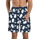 thumbnail image 1 of Fotbe Swan Trajes de Baño Estampados para Hombre, Shorts de Verano de Secado Rápido, Ropa de Playa, Bañadores-Large, 1 of 6