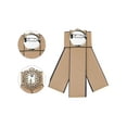 thumbnail image 3 of INSPIRE CHIC Rhinestone Pre-Tied Ribbon Brooch Bow Tie Pin Collar Bow for Women Camel One Size, 3 of 4