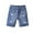 Blue, variant on ZACPNCV Girls Ripped Hem Jean Shorts High Waist Straight Leg Distressed Denim Shorts with Pockets Blue 6-7 Years
