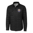 thumbnail image 2 of Men's-Cutter & Buck  Black Orlando City SC Big & Tall Rainier PrimaLoft Eco Insulated Full-Snap Quilted Shirt Jacket, 2 of 3