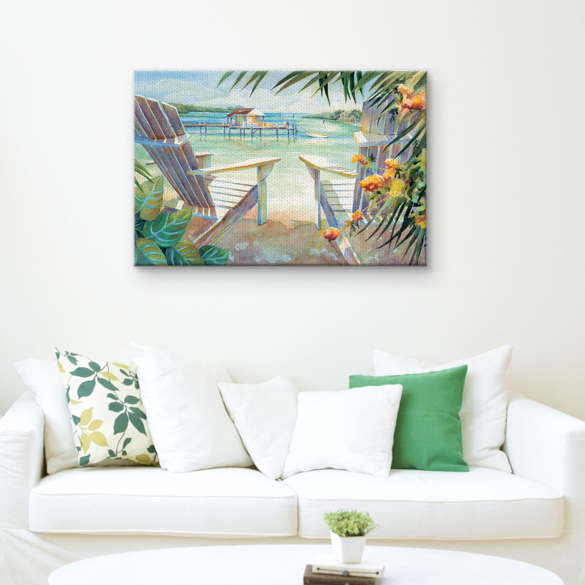 Masterpiece Art Gallery Lazy Beach Daze I by Kathleen Denis Canvas Art Print 24" x 36"