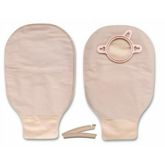 Hollister New Image Colostomy Pouch - Vinyl, Red Code, 2.25 Inch Flange, 9 Inch Length (Mini), Beige, Clamp Closure, 10 Count