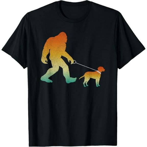 t-shirt Bigfoot Walking Catahoula Leopard Dog Sasquatch Pet Dog T-Shirt mens，black，women，funny，journey，Crew Neck, Short Sleeve,custom clothing patterns.gift