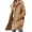 Khaki plus size winter coat a1, variant on thefmos Women Plus Size Fall Winter Hooded Button Down Loose Coat Casual Basic Solid Fashion Outwear, Navy L