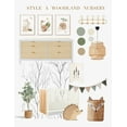 thumbnail image 3 of Woodland Nursery Decor, Woodland Wall Decor, Woodland Wall Art, Nursery Wall Decor, Woodland Art Print Set of 3 UNFRAMED, 3 of 6