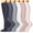 Black, variant on Women Socks Silky Toes Sheer Knee High Stockings for Women, 1 Pairs Nylon Trouser Socks (Green,L)