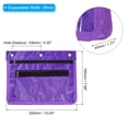 thumbnail image 2 of Uxcell Expandable Pencil Pouch for 3 Rings Binder, 1 Pack Oxford Cloth Zipper Binder Pouch Pencil Case Purple, 2 of 6