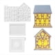 thumbnail image 1 of 4 Unids/Set 3D Casa Moldes de Silicona para Resina Hormigón Estrella Casa Candelabro Molde Casa en Forma de Decoración Adornos, 1 of 5