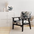 thumbnail image 2 of Designart "Abstract Neutral XII" Upholstered Modern Geometric Accent Chair and Modern & Contemporary Arm Chair - Multiple Color & Pattern, 2 of 7