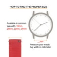 thumbnail image 2 of Red Nylon Watch Band 20mm Width Durable Nylon Strap with Silver Buckle, Canvas Watchband, 2 of 6