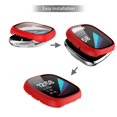 thumbnail image 4 of Étui de Protection Intégral Protecteur Plein Écran Compatible pour Fitbit Versa3 Sense Smart Watch Argent, 4 of 4