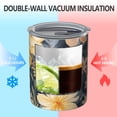 thumbnail image 2 of 12oz Coffee Tumblers Pioneer Flower Floral Print Pattern Stainless Steel Vacuum Insulated Travel Tumbler Coffee Cups Mug with Lid and Straw with Cleaning Brush for Cold & Hot Drinks, 2 of 5