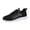 Black, variant on Willtoo Walking Running Shoes for Women Men Comfortable Wide Width Slip On Sneakers Tennis Gym Workout Shoes