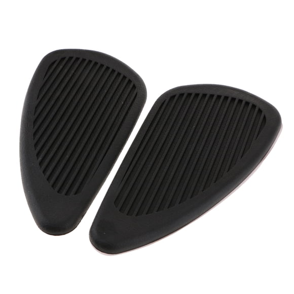 2 piezas de almohadilla antideslizante para motocicleta, pantalla con agarre lateral para la Negro