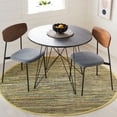 thumbnail image 2 of SAFAVIEH Rag Candis Striped Cotton Area Rug, Light Green/Multi, 6' x 6' Round, 2 of 8