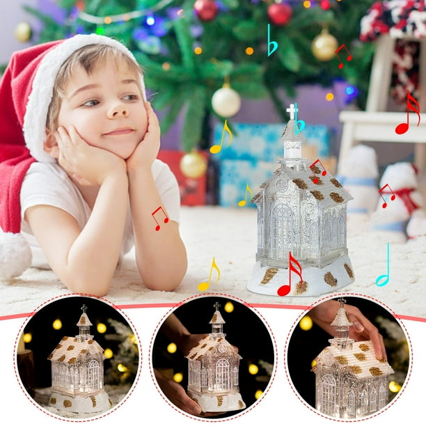 NIZELUK Clearance 250ml Christmas Crystal Music Box Decoration