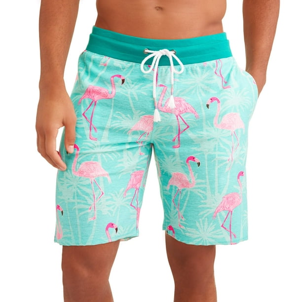 Top Drawer MENS LOUNGE SHORTS FLAMINGO FLOCK