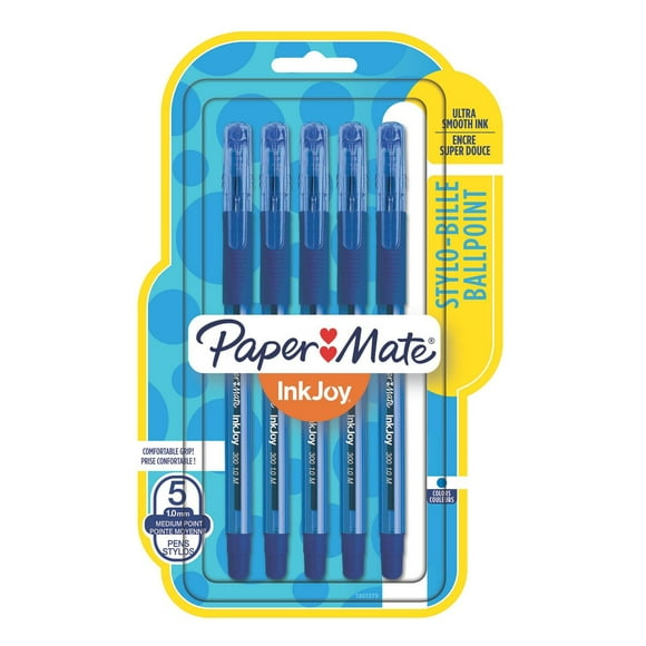 Stylos à bille InkJoyMD 300ST de Paper MateMD à pointe moyenne en bleu