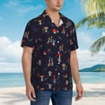 thumbnail image 5 of Daiia Mushrooms3 Hawaiian Shirt for Men Gentle Cotton Regular Short Sleeve Casual-Medium, 5 of 9