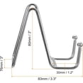 thumbnail image 2 of uxcell Plate Stand for Display, 3Pcs 3 Inch Iron Easel Plate Holder Display Stands Metal Decorative Plates for Picture Photo Book, Silver, 2 of 5