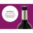 thumbnail image 6 of Drink Tops Ventilated Bottle Covers, 2 Pack, Purple/Yellow - BPA-Free Silicone Wine Bottle Covers to Protect Wine From Outdoor Elements - Stainless Steel Screen Insert Allows for Wine Breathability, 6 of 6