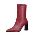 thumbnail image 3 of Mid Calf Boots Women Square Toe Chunky Heel Dress Shoes For Women Winter Warm Boots with Side Zipper Indoor Outdoor Daily Wear, 3 of 10