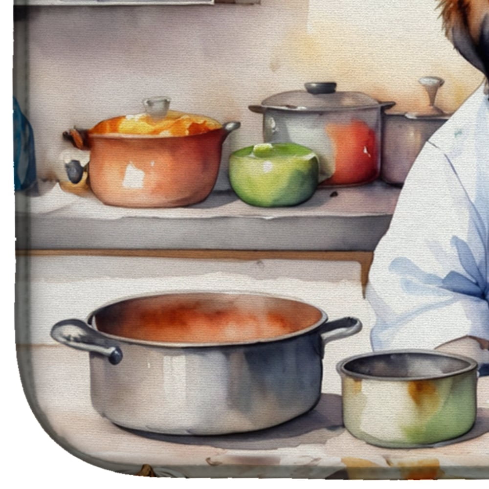 Yorkie Yorkshire Terrier The Chef Dish Drying Mat