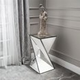 thumbnail image 4 of Irregular Silver Mirror Side Table – Unique Modern Accent for Living Room & Bedroom, 4 of 5
