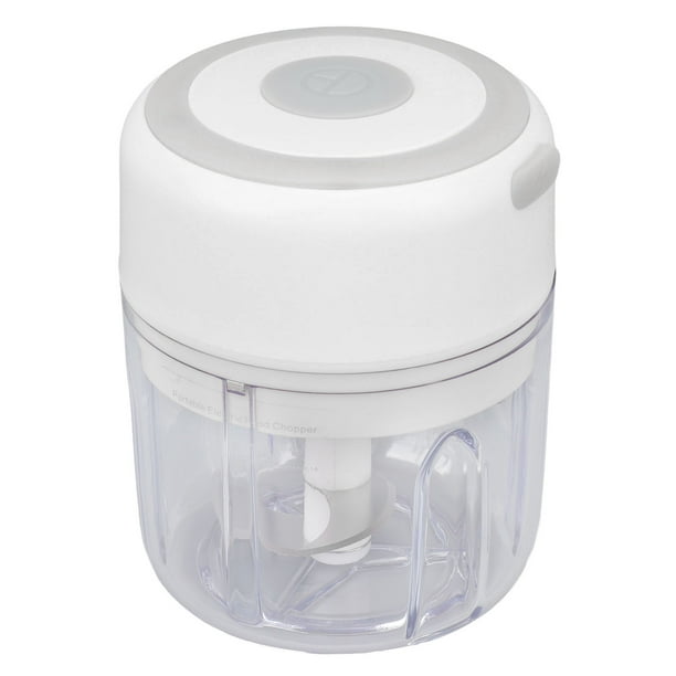Picadora de Ajo Eléctrica, Mini Picadore de Verduras Portátil de 250 ml, Triturador de Ajo Recargable Por USB, Picadore de Cebolla Con Cuchilla de Acero inoxidable