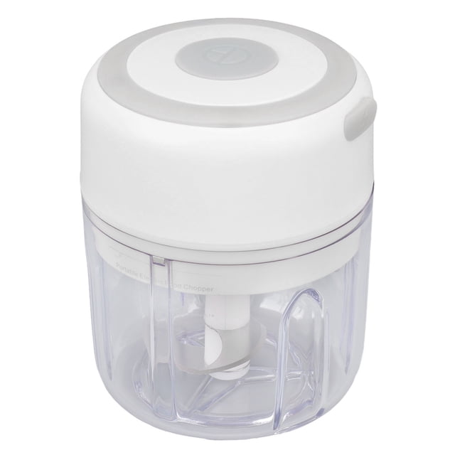 Picadora de Ajo Eléctrica, Mini Picadore de Verduras Portátil de 250 ml, Triturador de Ajo Recargable Por USB, Picadore de Cebolla Con Cuchilla de Acero inoxidable
