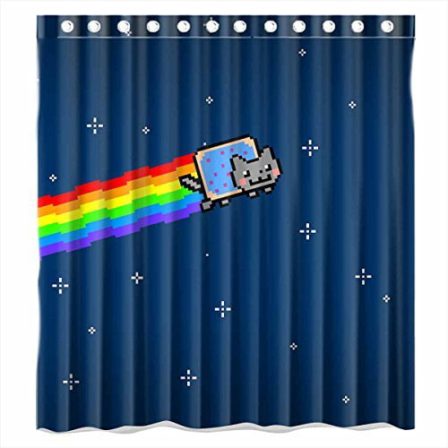 Waterproof Shower Curtain Set, Cat Shower Curtain Set