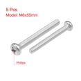thumbnail image 2 of Tornillos de máquina M6x55mm Pan Phillips Cross Head 5Pcs de Bargains Únicos, 2 of 3