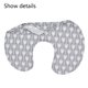 thumbnail image 4 of Tumbona neonatal funda extraíble impermeable | diseño de flecha gris neutro, 4 of 5