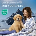 thumbnail image 4 of ZonLi Cooling Blanket Lightweight Breathable Cool Touch 90×108 King, Coastal Blue, 4 of 6