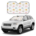 thumbnail image 2 of Fuzoiu Little Elephant Print Car Windshield Sunshade,Foldable Reflective Sun Visor,Windshield Sun Shade,UV Rays Sun Visor Shade,Auto Front Sun Shield Shade-Small, 2 of 8