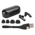 thumbnail image 1 of T10C ABS negro Real inalámbrico Bluetooth auricular IPX4 impermeable carga inalámbrica Control táctil auriculares, 1 of 8