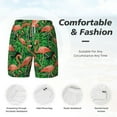 thumbnail image 5 of Lsque Mens Swim Trunks Flamingo Pattern - Bathing Suit Compression Liner - Beach Swim Shorts Swimwear - (S-3XL) - Stretch Quick Dry -Medium, 5 of 9