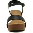 thumbnail image 4 of Soda CHIVAS ~ Women's Bold Buckles Studded Wedge Sandal, 4 of 5