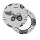 thumbnail image 2 of Balery Gray Tractor Fundas de asiento para taburete de bar redondo de tela de terciopelo ajustables que protegen de arañazos y manchas para sillas de 14 a 17 pulgadas.-12 inch, 2 of 7