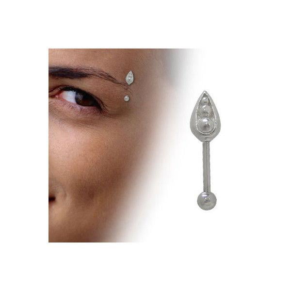 sterling silver eyebrow bars