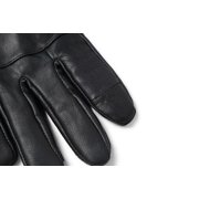Men's Genuine Leather Warm Lined Driving Gloves (L, BLACK)