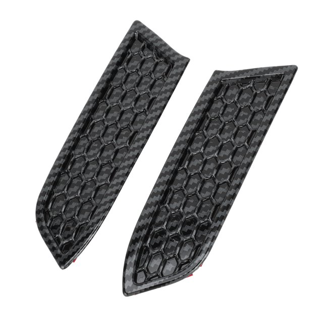 Ofertas Únicas 1 Juego de Cubierta de Ventilación de Rejilla de Faros para Toyota Tacoma 16-23 Cubierta de Inserciones de Rejilla de Malla de Faros Patrón de Fibra de Carbono ABS Negro