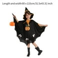 thumbnail image 3 of Disfraz de Halloween Yinane Para niños con alas de murciélago 80x110 cm Negro, 3 of 8
