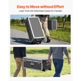 thumbnail image 5 of VEVOR Metal Storage Trunk, Set of 2, Wooden Suitcase Storage Boxes with Padlocks, Large Trunk Includes Casters and 3 Metal Handles, Decorative Store Chest with Lids for Travel, Apartment, Dorm, Gray, 5 of 9