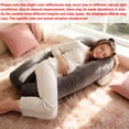 thumbnail image 2 of Pregnancy Pillow, Full Body U Shaped Cooling Full Body Maternity Pillow with Removable Cover - Support for Back, Legs, Belly, HIPS for Pregnant Women, Grey Velvet Cover, 2 of 13