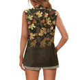 thumbnail image 6 of Chririnla Autumn Maple Leaf Women's Sleeveless Suit Vest, Lightweight Woven Waistcoat for Work and Summer Casual Wear, 6 of 11